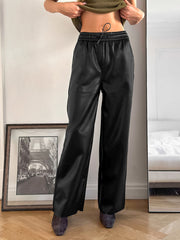 Manchester Leather Pants - Black
