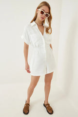 Edie Romper - White
