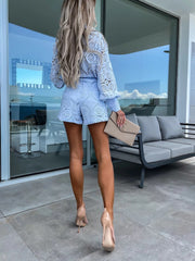 Classic Summer Co-ord  Set - Blue