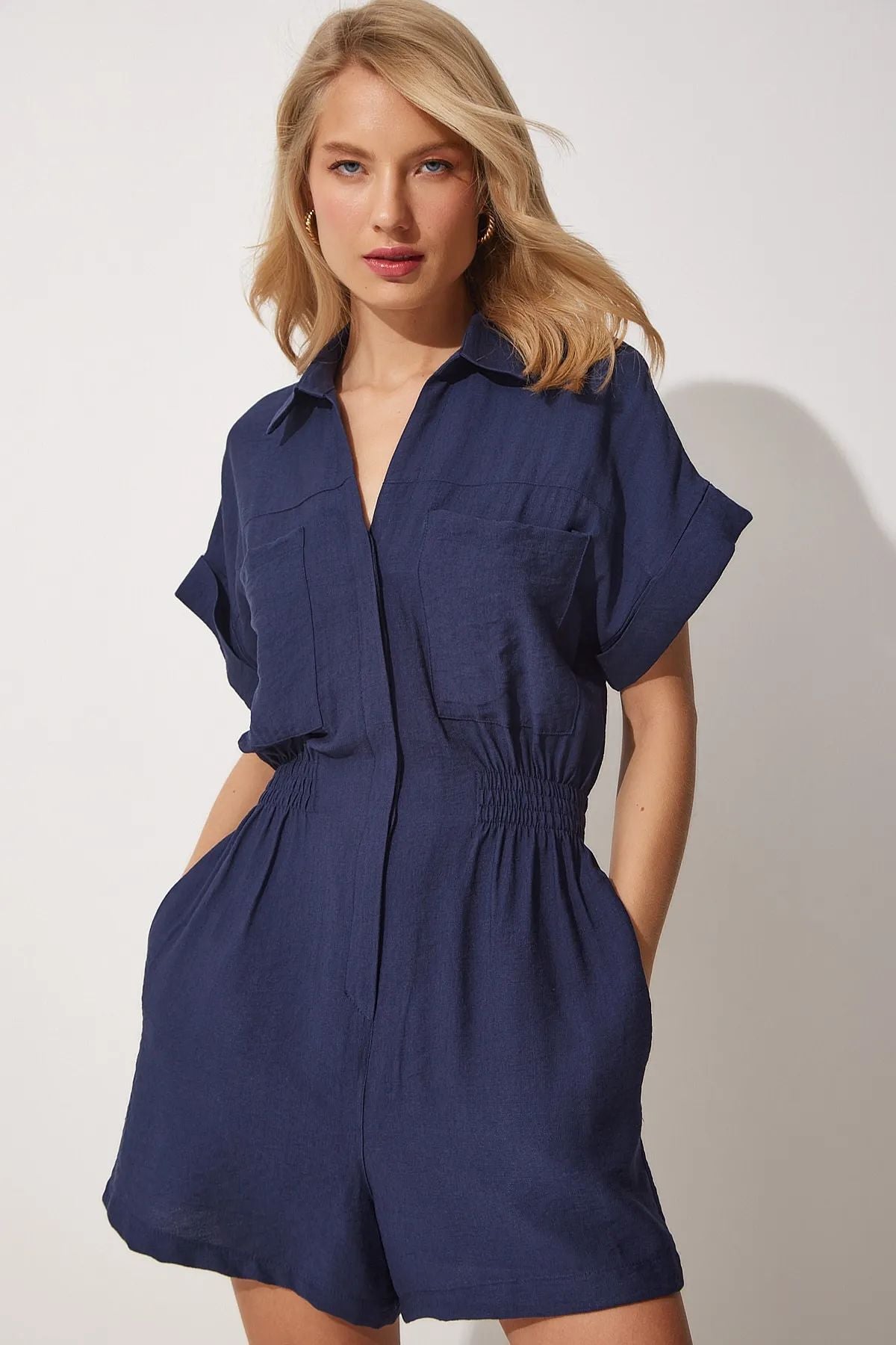 Edie Romper - Blue