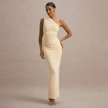 Zuma Assymetrical Dress - Yellow