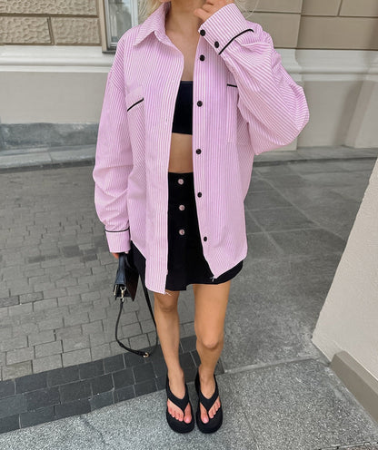 Casual Slay Shirt - Pink