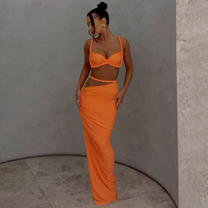 Makoko Co-Ord set - Orange