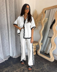 Fergie Co-ord Set - White