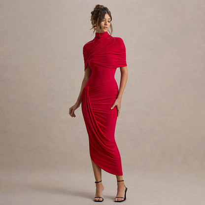 Deardorff Midi Dress - Red