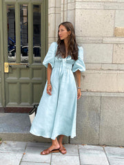 Sky Midi Dress - Blue