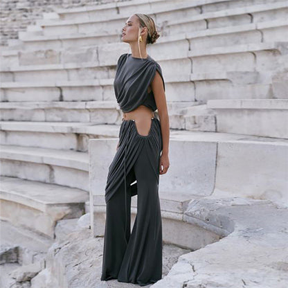 Duo Chic Co-ord Set - Grey