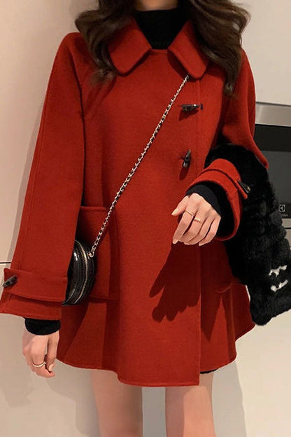 Toggle Coat Wool Blend Christmas Outerwear