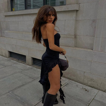 Aliza Mini Dress - Black