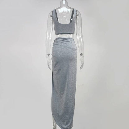 Baddie B Co-ord -Grey