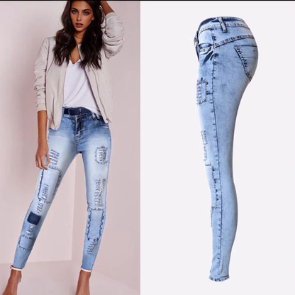 Julia Fashion - High Waist Pencil Denim Jeans