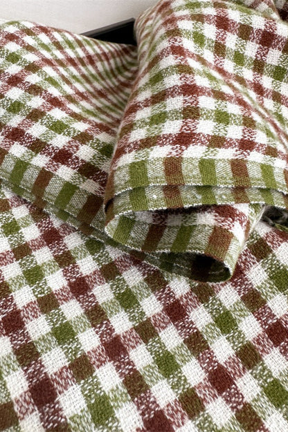 Checkered Thermal Shawl Christmas Scarf