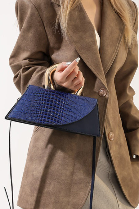 Crocodile Pattern PU Chic Tote Shoulder Crossbody Bag