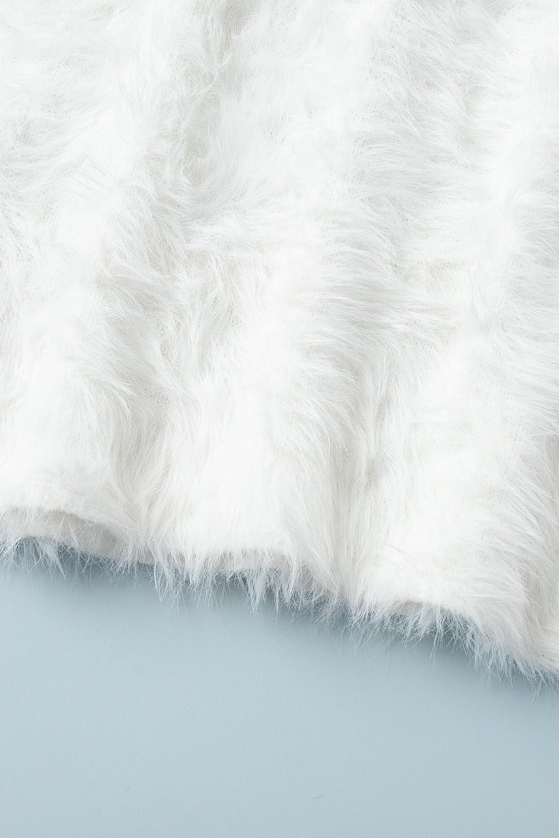 Plush Knit Long Christmas Skirt