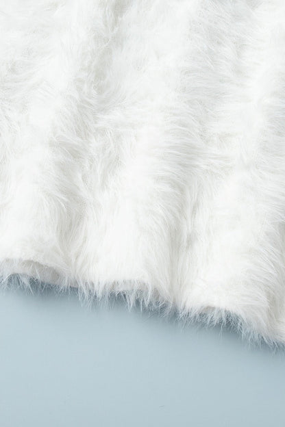 Plush Knit Long Christmas Skirt