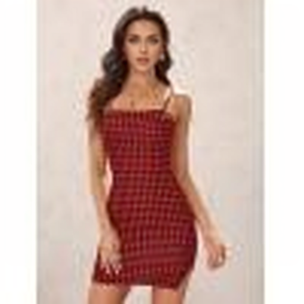 Julia Fashion - Retro Plaid Sexy Spaghetti Strap Bodycon Mini Dresses