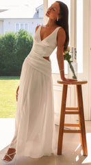 Cherry Dream Dress - White