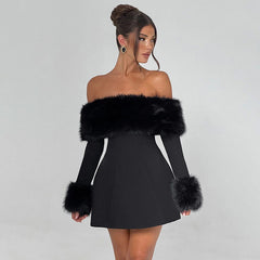 Carnival Mini Dress - Black