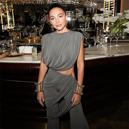 Duo Chic Co-ord Set - Grey