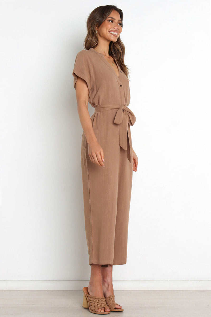 Aria Jumpsuit - Khaki