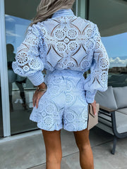 Classic Summer Co-ord  Set - Blue