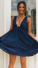 Alfie Mini Dress - Blue
