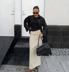 Pollyna Maxi Skirt - Khaki