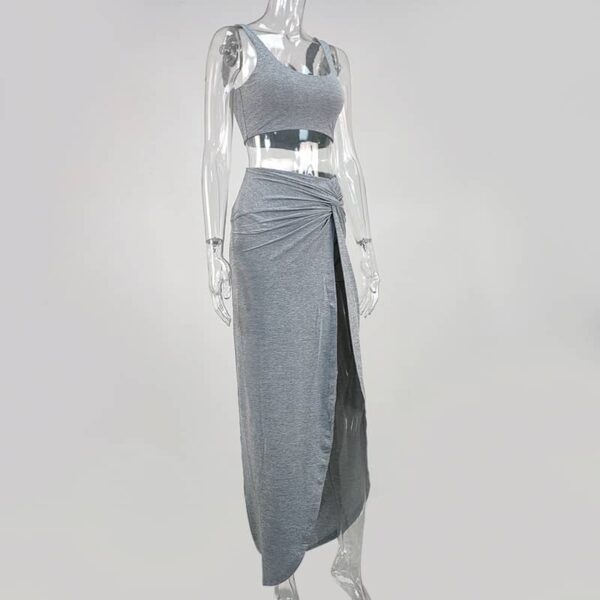 Baddie B Co-ord -Grey