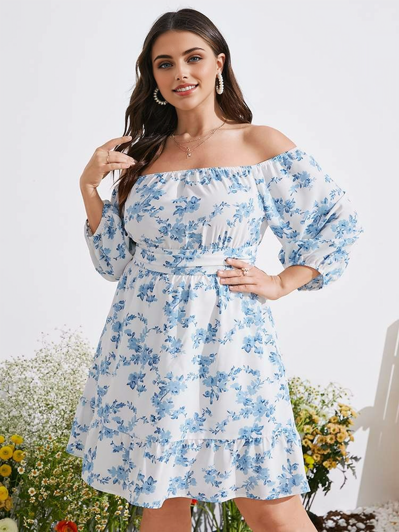 JuliaFashion - 2024 Sexy Off Shoulder Beach Mini Sundress