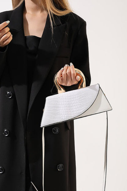 Crocodile Pattern PU Chic Tote Shoulder Crossbody Bag