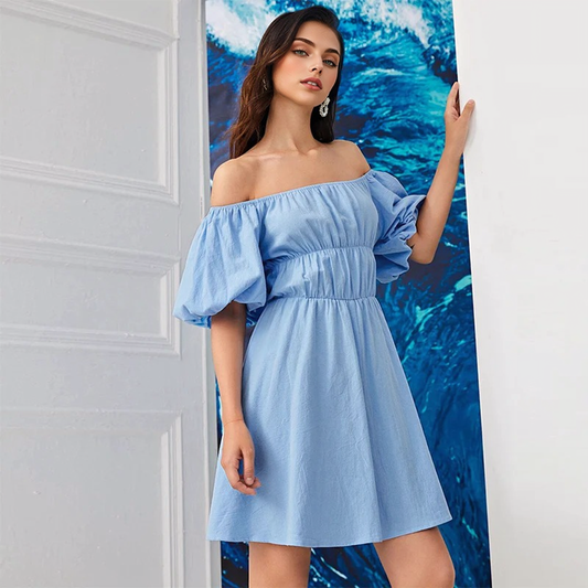 Julia Fashion - Blue Casual Women's Dresses