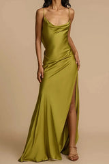 Elegant Sleeveless Deep Backless Maxi Dress