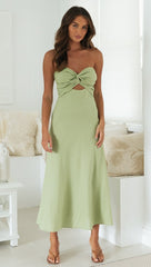 Calico Dress - Green