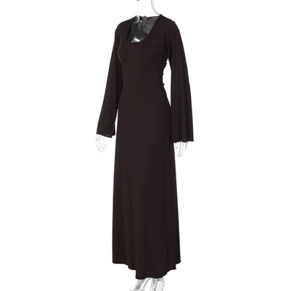 Elizabeth Maxi Dress - Brown