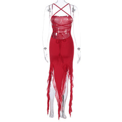 Afia Dress - Red
