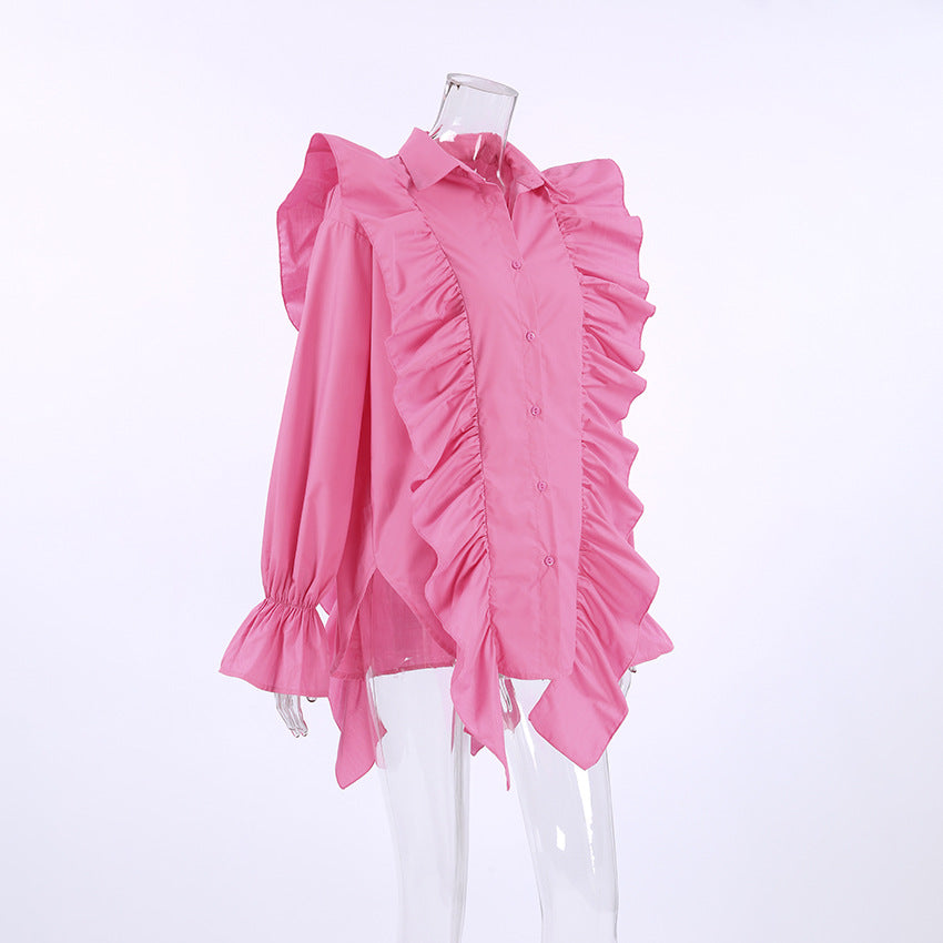 Ruffle Babe Shirt - Pink