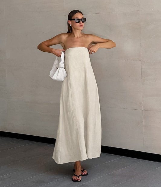 Martina Maxi Dress - Beige