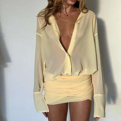 Lyon Mini Dress - Yellow