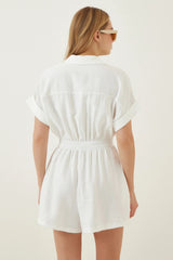 Edie Romper - White