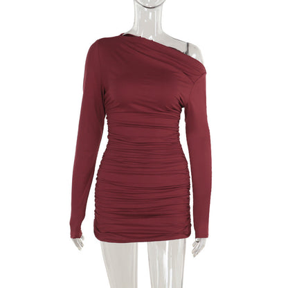 Ruby Radiance Dress-Maroon