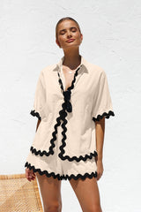 Usher Co-ord - Apricot