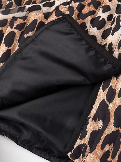 Winter Fashion Chic Stylish Leopard Print Jacket