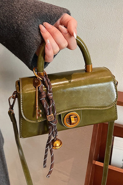 Red Square Mini Bag Handheld Shoulder Crossbody Bag