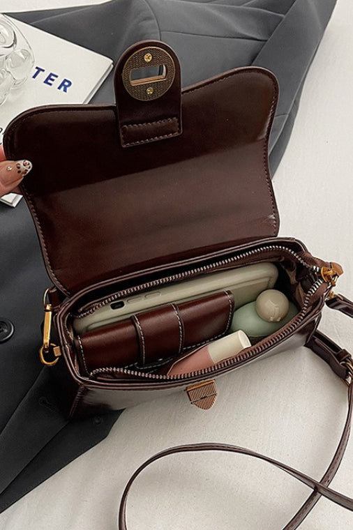 Red Square Mini Bag Handheld Shoulder Crossbody Bag