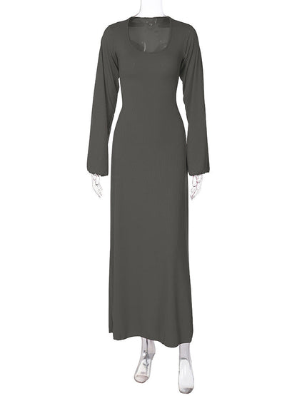 Elizabeth Maxi Dress - Grey