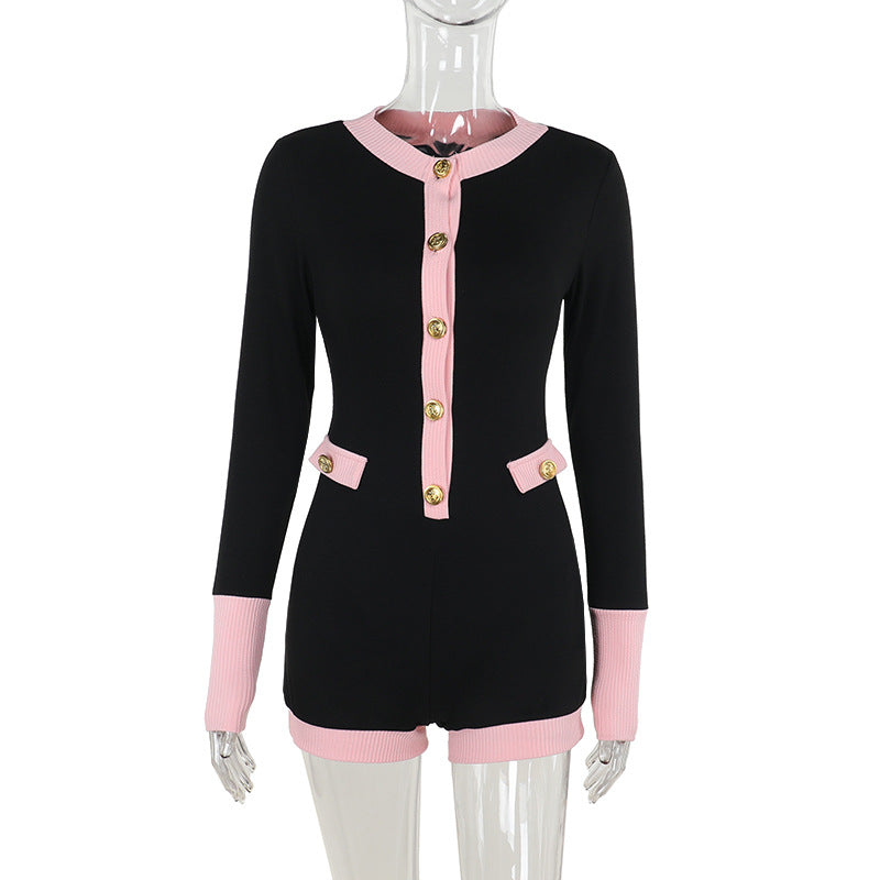 Sylvia Romper - Black