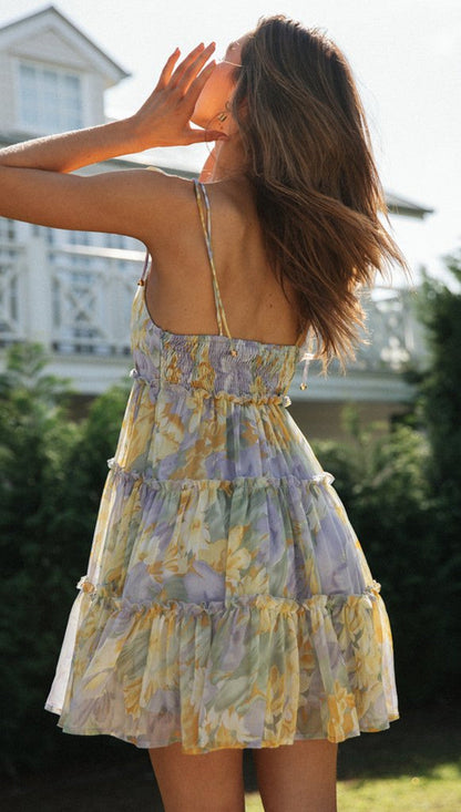 Zarita Mini Dress - Yellow