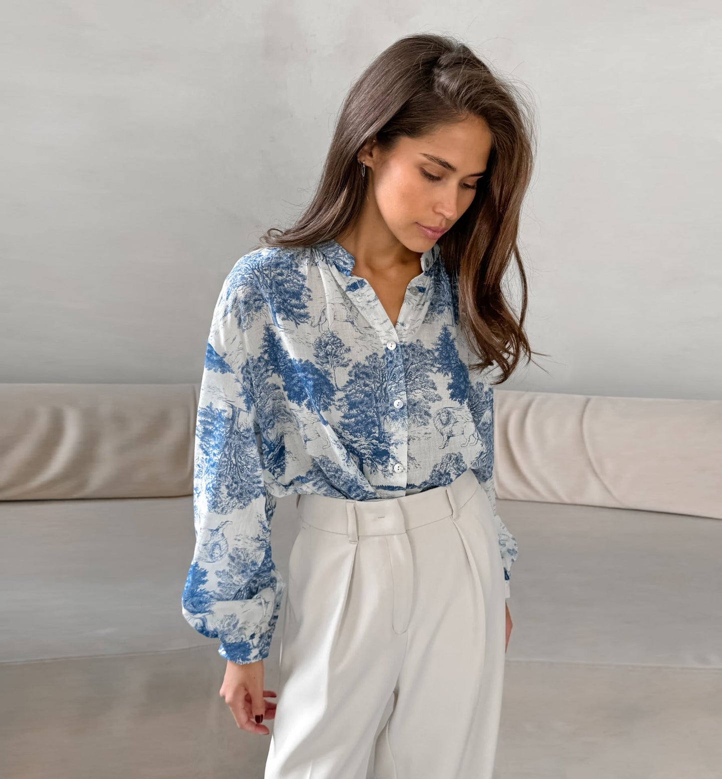 Dreamy Florals Shirt - Blue