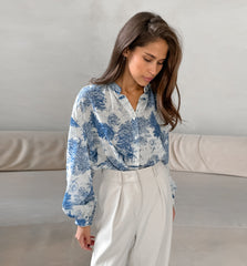 Dreamy Florals Shirt - Blue