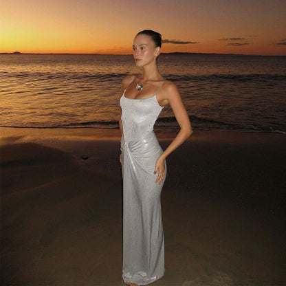 Vinson Maxi Dress - Silver